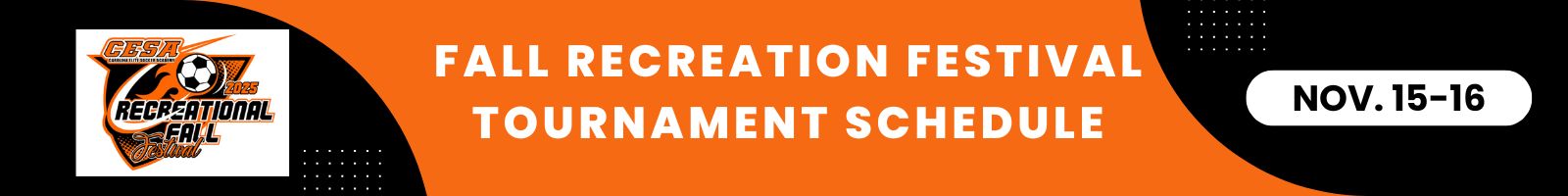 Fall Rec Fest 2025 Schedule